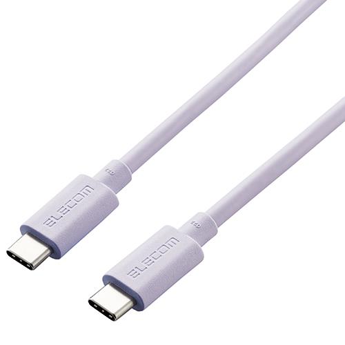 エレコム(ELECOM) USB4-APCC5P08PU パープル USB4ケーブル USB Type-C TM to USB Type-C TM 0.8m