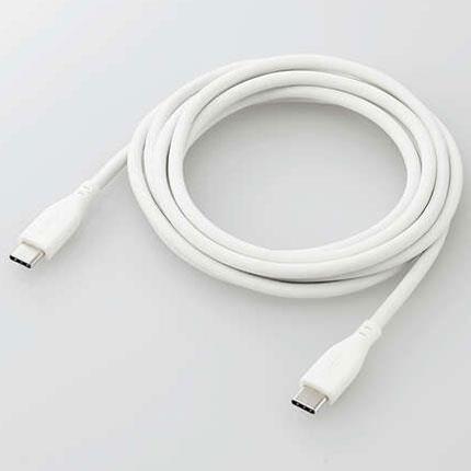 エレコム(ELECOM) MPA-CCSS20WH ホワイト なめらかUSB Type-Cケーブル 2m
