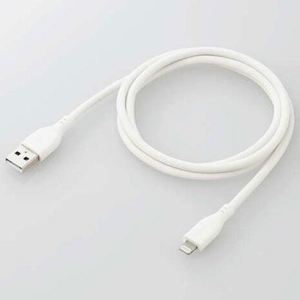 エレコム(ELECOM) MPA-UALSS10WH ホワイト なめらかLightningケーブル 1m