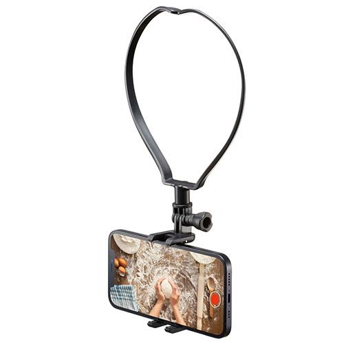 エレコム(ELECOM) P-STSRSNSBK ブラック ネックレス式スマホホルダー 4.7~6.5インチスマートフォン用