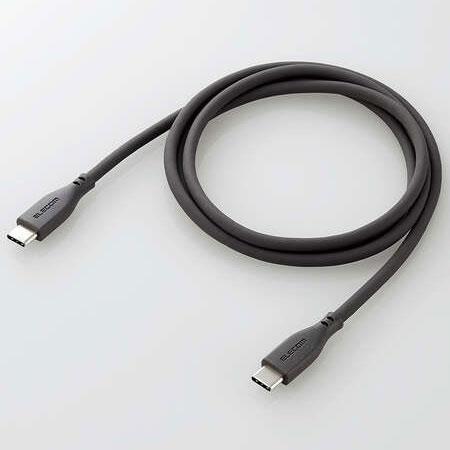 エレコム(ELECOM) MPA-CCSS10GY グレー なめらかUSB Type-Cケーブル 非認証品、A-C 1m