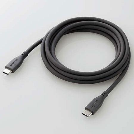 エレコム(ELECOM) MPA-CCSS20GY グレー なめらかUSB Type-Cケーブル 非認証品、A-C 2m