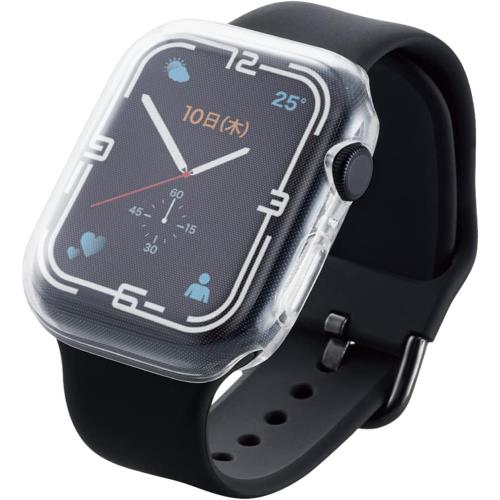 エレコム(ELECOM) AW-21AFCUCR Apple Watch 45mm用フルカバーソフトケース