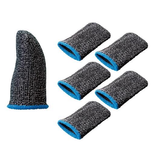 エレコム(ELECOM) P-GMFF05F6GY グレー 指サック フィンガーキャップ スマホ タブレット用 6枚セット