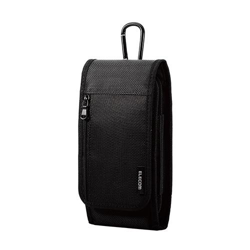 エレコム(ELECOM) P-05CC2BK ブラック スマートフォン用キャリングポーチ 2気室 Lサイズ 3Way