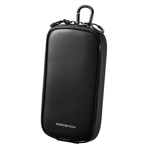 エレコム(ELECOM) P-05CZBK ブラック スマートフォン用ZEROSHOCKキャリングポーチ 1気室 Lサイズ 3Way 腰ベルトループ