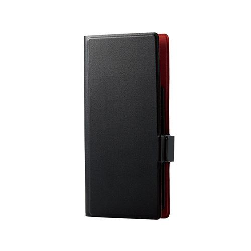 エレコム(ELECOM) P-05PLFUSBK ブラック スマートフォン用マルチカバー 薄型 磁石付 Lサイズ