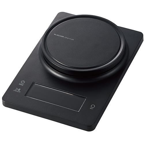 エレコム(ELECOM) HCS-KS04BK ブラック キッチンスケール デジタルスケール ドリップスケール 計量器