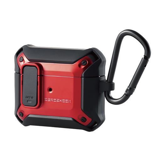 エレコム(ELECOM) AVA-AP3ZEROLRD レッド AirPods 第3世代 2021年 用 ケース カバー