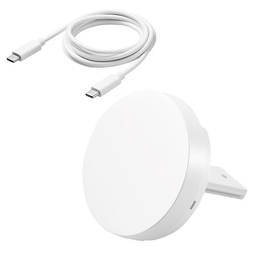 エレコム(ELECOM) W-MA03-WH ホワイト 3wayマグネット内蔵ワイヤレス充電器 7.5W・卓上