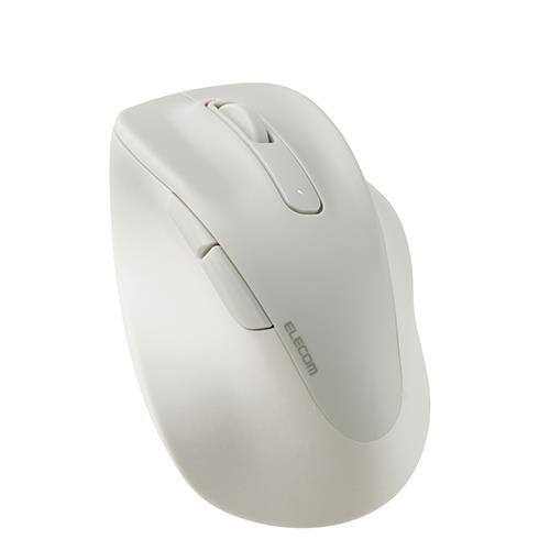 エレコム(ELECOM) M-XGM30DBSKWH ホワイト ワイヤレス マウス 静音 無線 2.4GHz 5ボタン Mサイズ EX-G