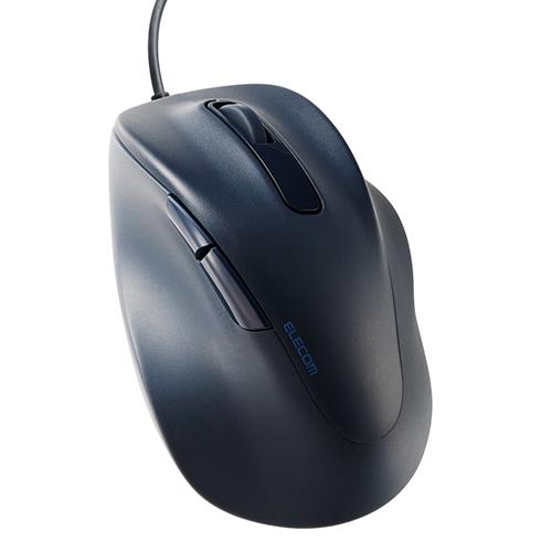 エレコム(ELECOM) M-XGM30UBSKBK ブラック 有線 マウス 静音 5ボタン Mサイズ EX-G