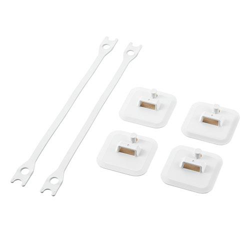 エレコム(ELECOM) TS-F015 ホワイト 耐震 ゴムベルトストッパー 汎用タイプ 2本入り 転倒対策