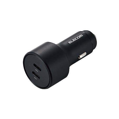 エレコム(ELECOM) MPA-CCPD09BK ブラック C2ポートシガーチャージャー