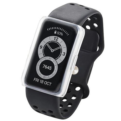 エレコム(ELECOM) SW-HU221FCUCR クリア HUAWEI Band 6用フルカバーソフトケース 耐衝撃 全面保護