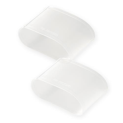 エレコム(ELECOM) SW-WBDSCLCR クリア スマートウォッチ用 シリコンリストバンド カバー Lサイズ 2個入