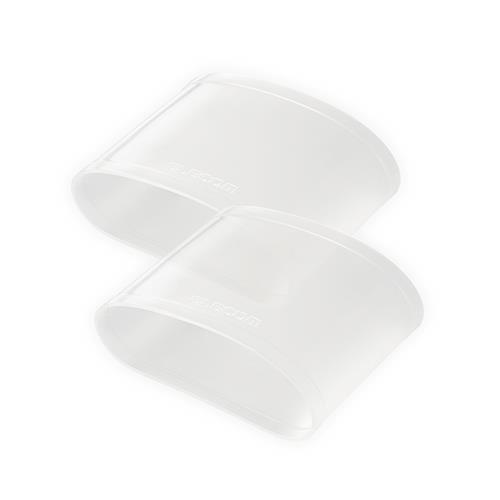 エレコム(ELECOM) SW-WBDSCMCR クリア スマートウォッチ用 シリコンリストバンド カバー Mサイズ 2個入