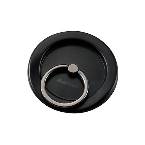 エレコム(ELECOM) P-STRMKMF-BK ブラック スマホリング マグネット MagSafe対応iPhone スマホスタンド機能