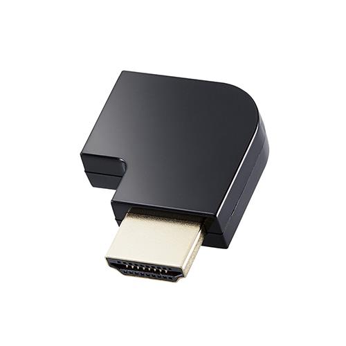エレコム(ELECOM) AD-HDAABS03BK ブラック HDMI 変換 アダプタ L字 右向き 90度 HDMIケーブル