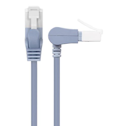 エレコム(ELECOM) LD-GPATSV/BU100 ブルー LANケーブル Cat6A準拠 10m スリム タテスイングxストレート 高速