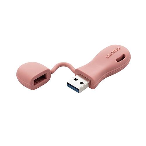 エレコム(ELECOM) MF-JRU3032G-RD レッド USBメモリ 32GB USB A 一体型 キャップ式 ストラップホール付