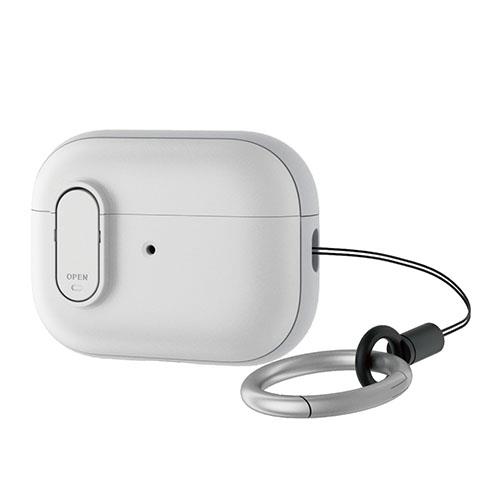 エレコム(ELECOM) AVA-AP4TSLWH ホワイト AirPods Pro 第2世代 用 ハイブリッドケース TOUGH SLIM