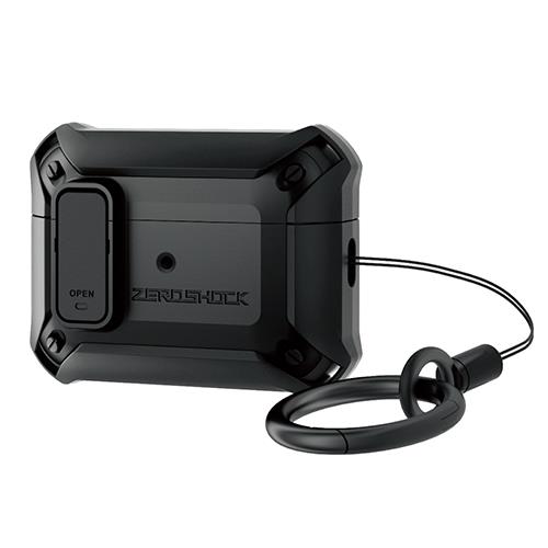エレコム(ELECOM) AVA-AP4ZEROLBK ﾌﾞﾗｯｸ AirPods Pro 第2世代 用 ZEROSHOCK Lockケース ロック機能付き