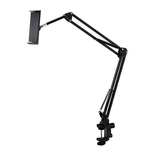 エレコム(ELECOM) TB-DSZARMBEDBK ブラック スマホ/タブレット対応 縦横2Way フレキシブルアームスタンド