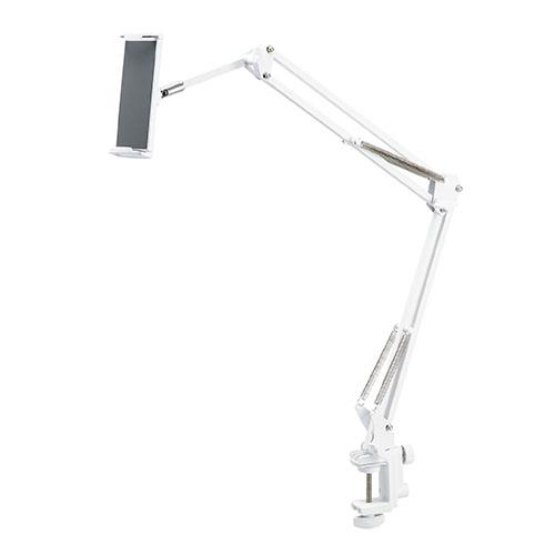 エレコム(ELECOM) TB-DSZARMBEDWH ホワイト スマホ/ﾀﾌﾞﾚｯﾄ対応 縦横2Way フレキシブルアームスタンド