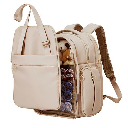 エレコム(ELECOM) BM-OGBP02MGY グレージュ 推しごとバックパック 痛バッグ Mサイズ 着脱式切り替え