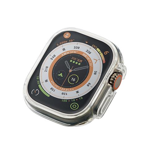 エレコム(ELECOM) AW-22CFCUCR クリア Apple Watch49mm用 フルカバーソフトケース