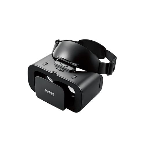 エレコム(ELECOM) VRG-TL01BK ブラック VRゴーグル スマホ用 片手で楽ちん チルトアップ