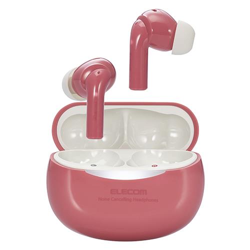 エレコム(ELECOM) LBT-TWS15PN ピンク ｴﾚｺﾑ ﾜｲﾔﾚｽｲﾔﾎﾝ Bluetooth ﾉｲｽﾞｷｬﾝｾﾘﾝｸﾞ Type-C 充電