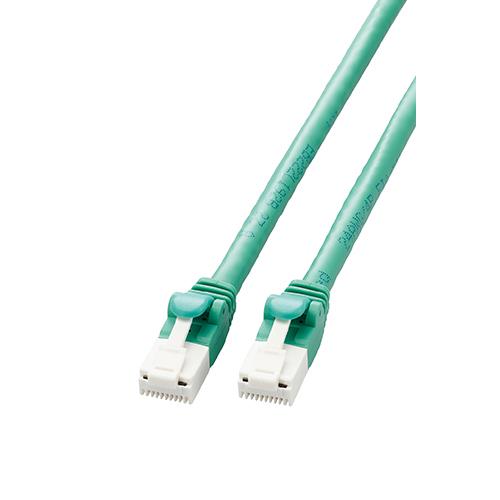 エレコム(ELECOM) LD-GPAT/GN5/RS グリーン LANケーブル CAT6A 5m 高速 10Gbps ストレート 爪折れ防止