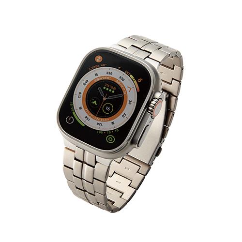 エレコム(ELECOM) AW-49BDTITSV シルバー アップルウォッチ バンド Ultra ステンレス