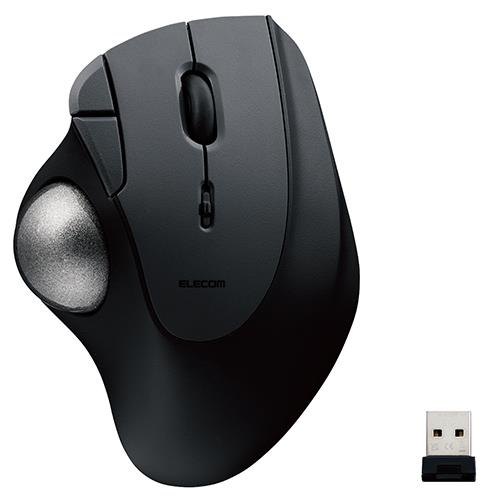 エレコム(ELECOM) M-IT11DR-BK ブラック トラックボール マウス 無線 5ボタン ベアリングユニット IST