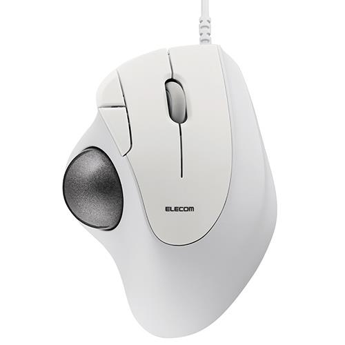 エレコム(ELECOM) M-IT11UR-WH ホワイト トラックボール マウス 有線 5ボタン ベアリングユニット IST