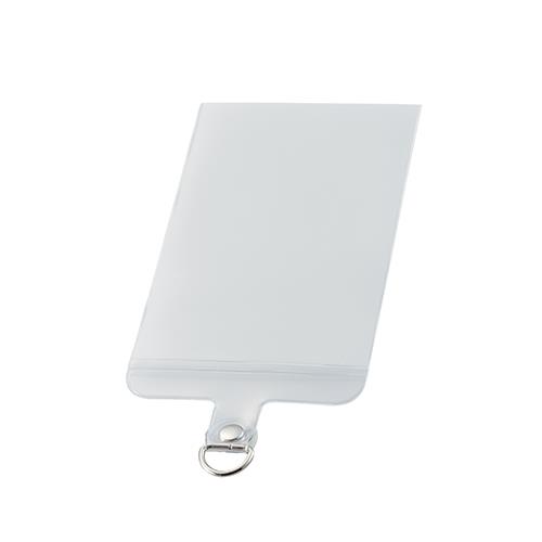 エレコム(ELECOM) P-STHD1CASCR マットクリア スマホ ストラップホルダー シート Sサイズ