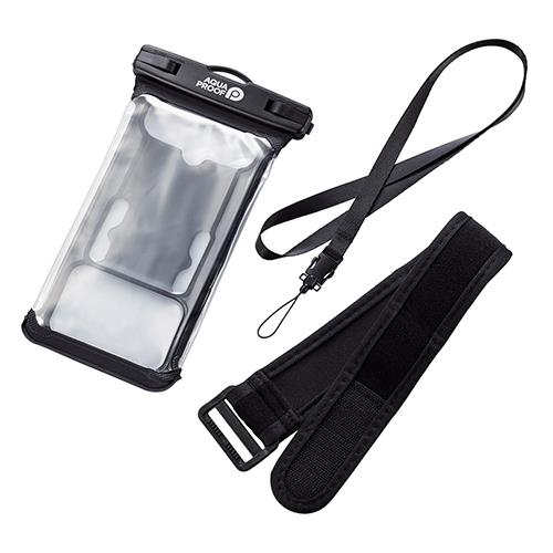 エレコム(ELECOM) P-WPSRA04BK ブラック スマホ防水ケース ケース×1 アームバンド×1 ネックストラップ×1