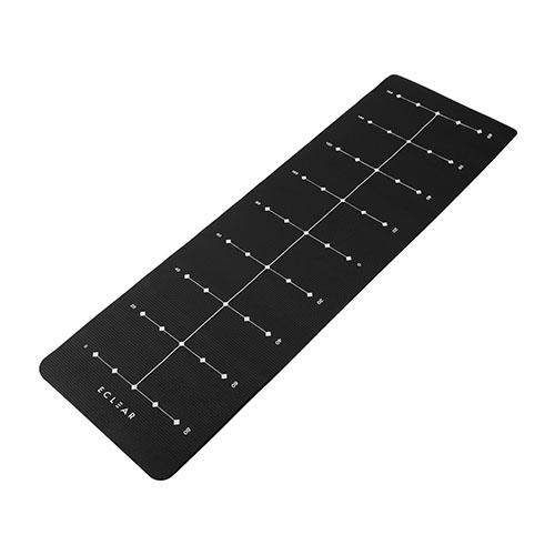 エレコム(ELECOM) HCF-YMW08BK ブラック ヨガマット トレーニングマット 厚さ 8mm 防音対策 収納ベルト付き