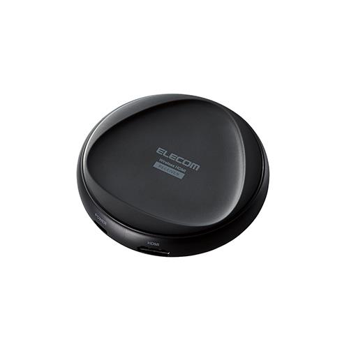 エレコム(ELECOM) DH-WLRX1-BK ブラック HDMI 受信機 ワイヤレス 無線 4K 最大8台ペアリング