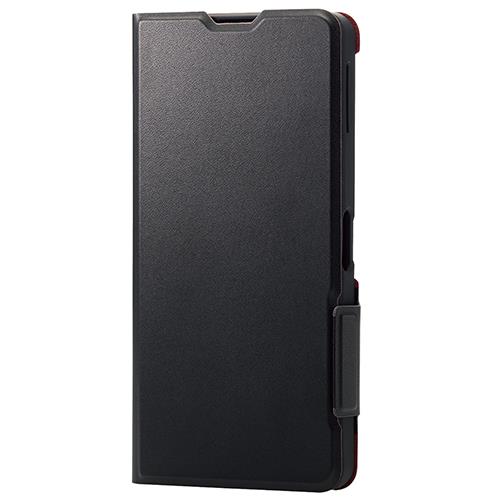 エレコム(ELECOM) PM-S234PLFU-BK ブラック AQUOS sense8 ケース レザー フラップ 衝撃吸収 超軽量