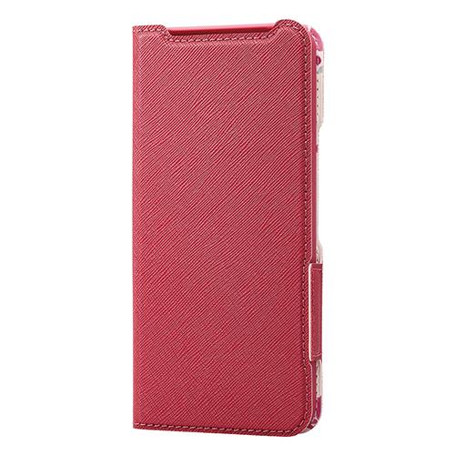 エレコム(ELECOM) PM-P233PLFUJ-PND ディープピンク Google Pixel 8 ケース レザー 手帳型 超軽量 薄型 花柄