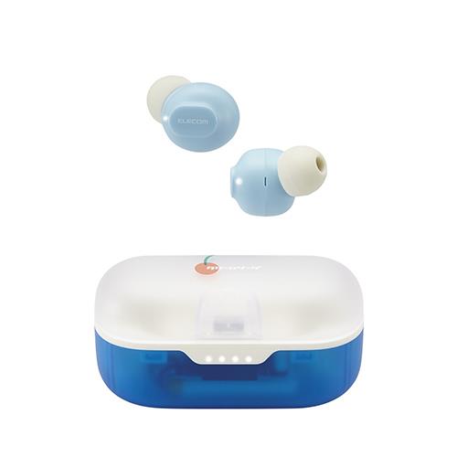 エレコム(ELECOM) LBT-TWS16CSBU ラムネ ワイヤレスイヤホン Bluetooth 5.3 低遅延 タッチセンサー