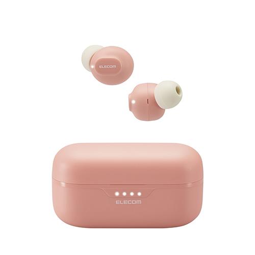 エレコム(ELECOM) LBT-TWS16-PN ピンク ワイヤレスイヤホン Bluetooth 5.3 低遅延 タッチセンサー