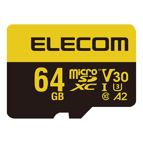 エレコム(ELECOM) MF-HMS064GU13V3 マイクロSDカード microSDXC 64GB Class10 UHS-I U3 V30 SD変換アダプター付