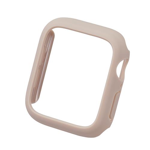 エレコム(ELECOM) AW-23EBPPR-GB グレージュ アップルウォッチ SE 第1/2世代 /Series6/5/4 ハードバンパー ラバーコート