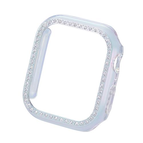 エレコム(ELECOM) AW-23BBPPJ-ACR オーロラクリア アップルウォッチ Series9/8/7 ハードバンパー ストーン付