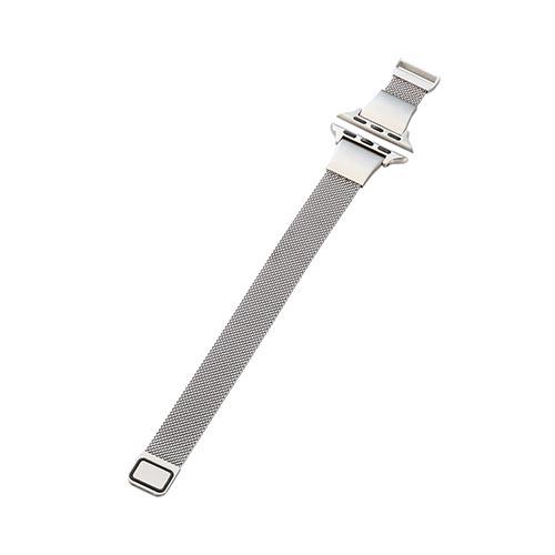 エレコム(ELECOM) AW-41BDSSMJSV シルバー Apple Watch用 ミラネーゼバンド スリムタイプ 41/40/38mm &me
