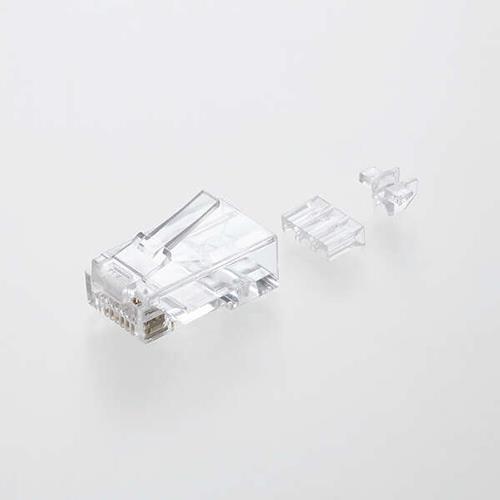 エレコム(ELECOM) LD-6RJ45T10/L RJ45 コネクタ Cat6A Cat6 LANケーブル用 10個入り ガイドパーツ付き